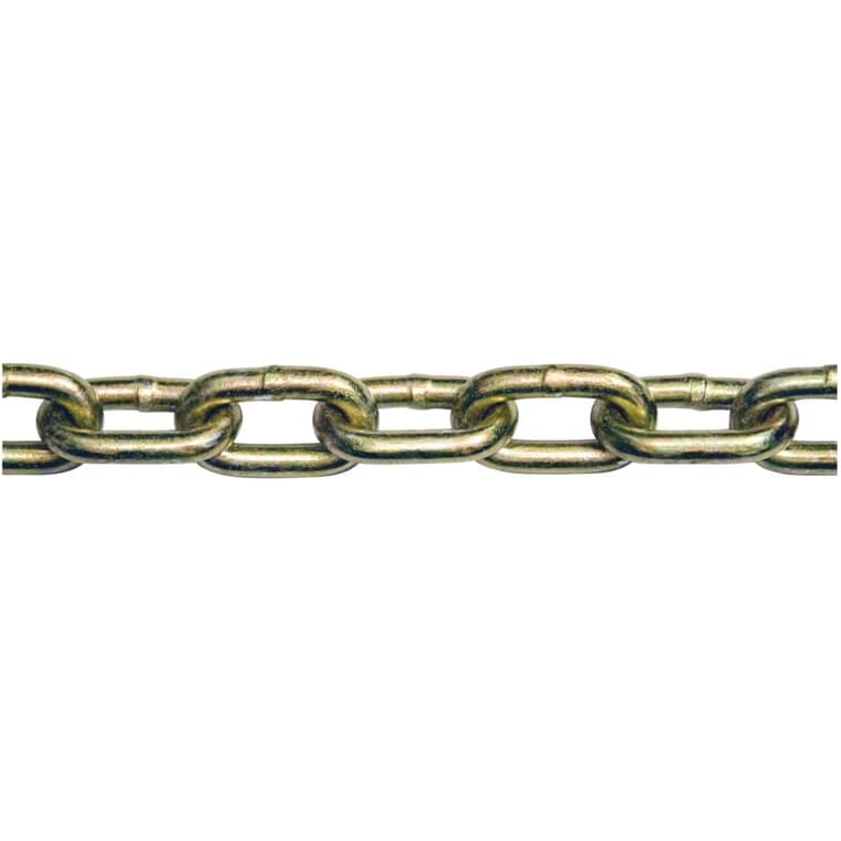 1' x 1/4" Grade 70 Transport Chain - Chromate Gold