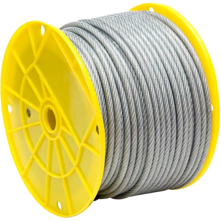 1' x 3/16" 7 x 19 Strands Coated Aircraft Cable