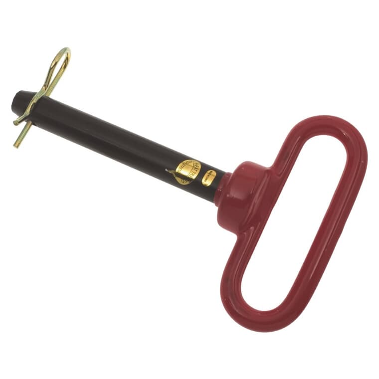 Red Head Hitch Pin with Clip - 5/8" x 4"