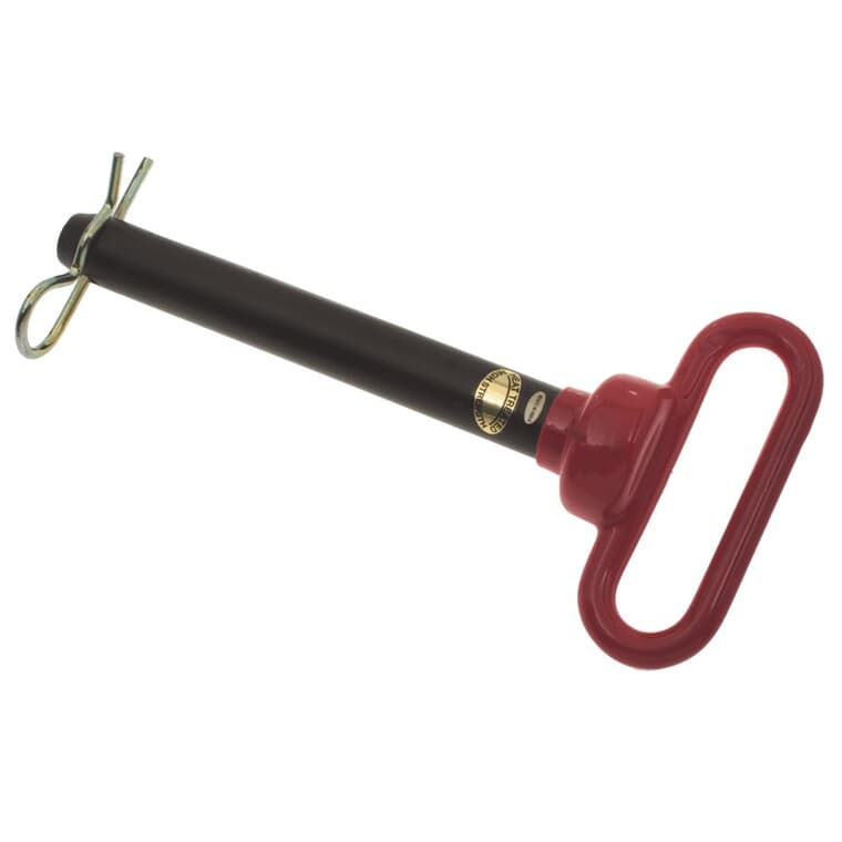 Red Head Hitch Pin with Clip - 7/8" x 6-1/2"