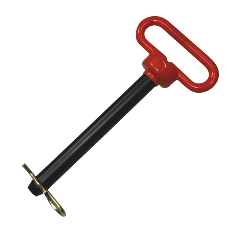 Red Head Hitch Pin with Clip - 3/4" x 6-1/2"