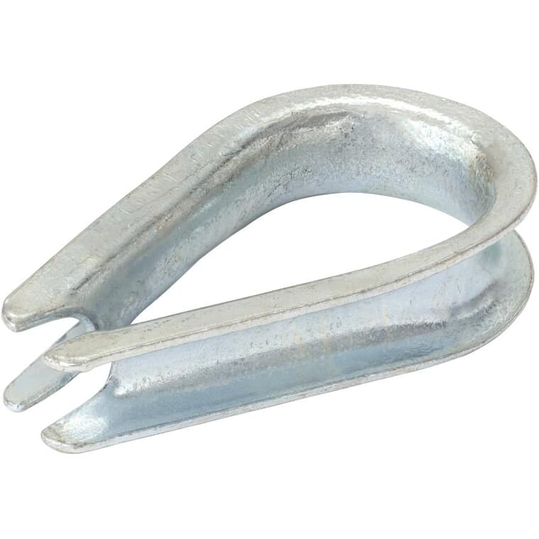 1/8" Wire Rope Thimble - Zinc