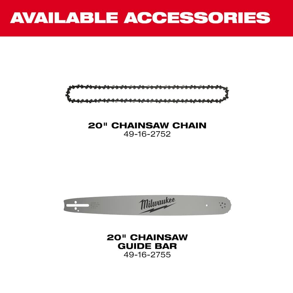 MILWAUKEE M18 FUEL 20" Dual Battery Chainsaw Kit | Home Hardware