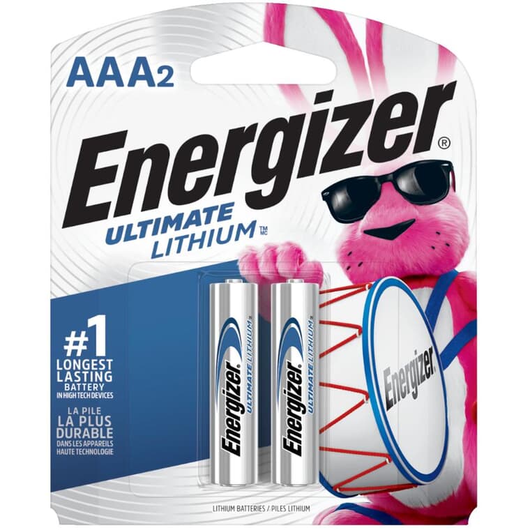 Ultimate Lithium AAA Batteries - 2 Pack