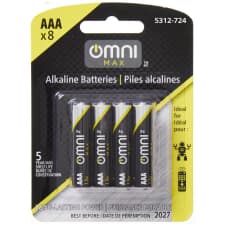 OMNIMAX LR03 Alkaline AAA Batteries | Home Hardware