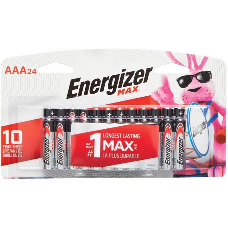 Paquet de 24 piles alcalines AAA Max