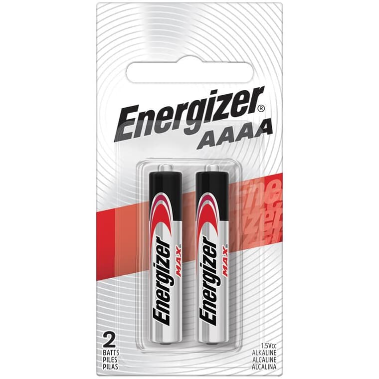 Max Alkaline AAAA Batteries - 2 Pack