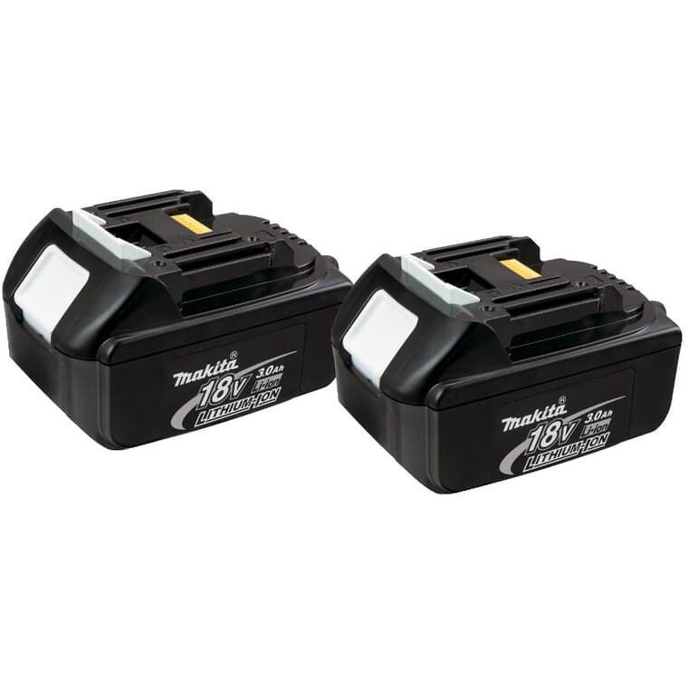 18V Lithium-Ion 3.0 Ah Battery - 2 Pack