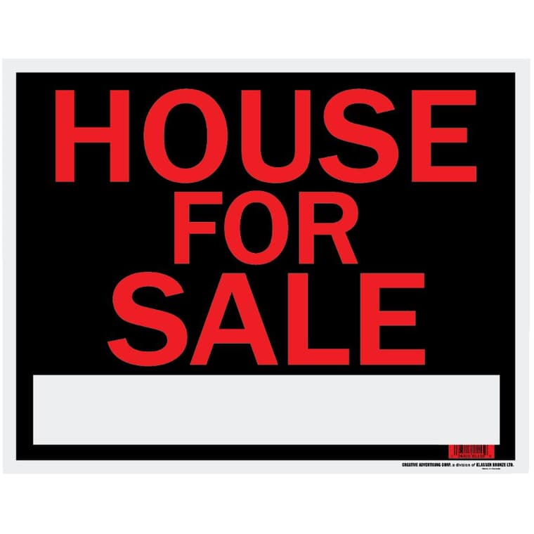 15" x 19" House For Sale Sign