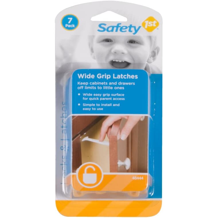 7 Pack Wide Grip Multi-Purpose Safety Latches