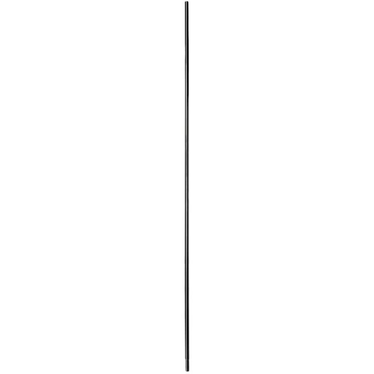 Rail pour clôture supérieur noir, 1-1/4 po x 10-1/4 pi, avec extrémité estampée