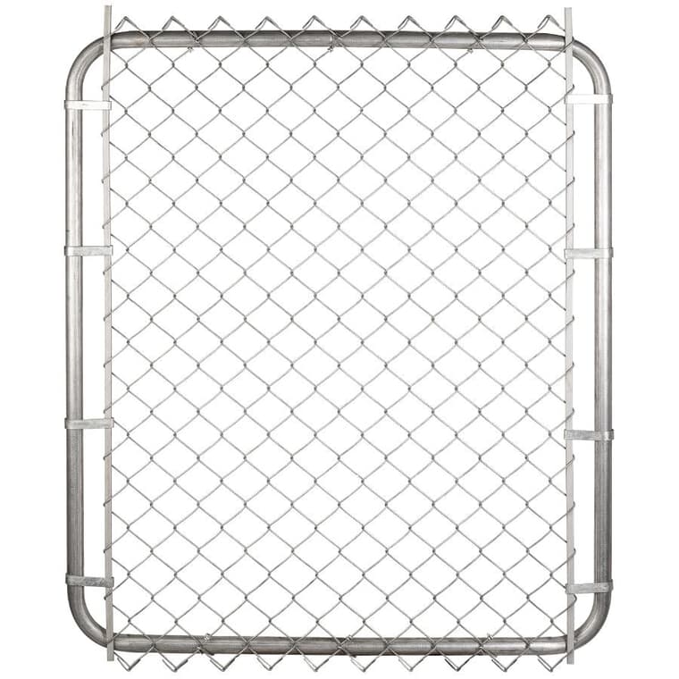 Barrière de clôture de 48 po de hauteur x 42 po de largeur à mailles de 2 po, galvanisée, calibre 11