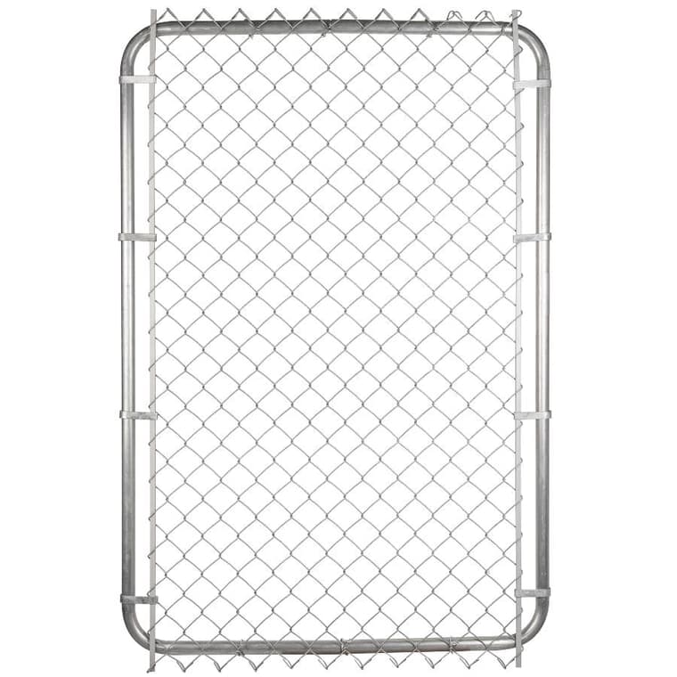 60"H x 42"W Galvanized Chain Link Gate - with 2" Squares, 11 Gauge