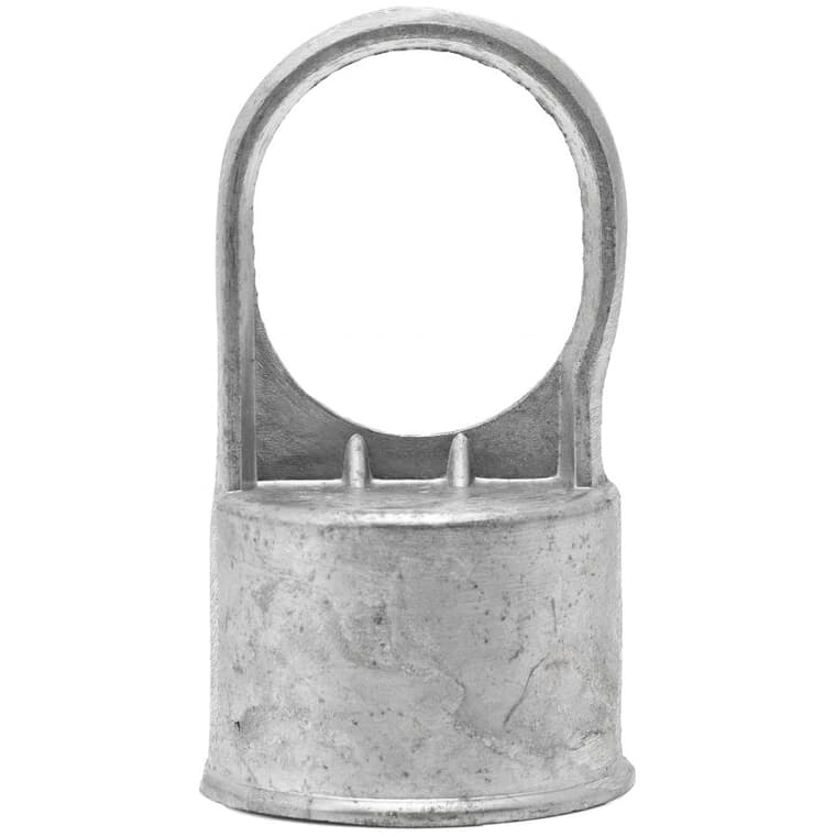 Capuchon de 1-1/2 po pour poteau intermédiaire de clôture, galvanisé avec anneau de 1-1/4 po