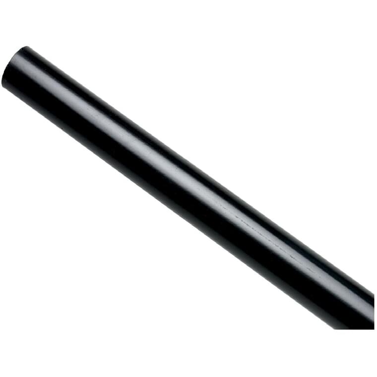 Poteau intermédiaire noir de 1-5/8 po x 7 pi pour clôture