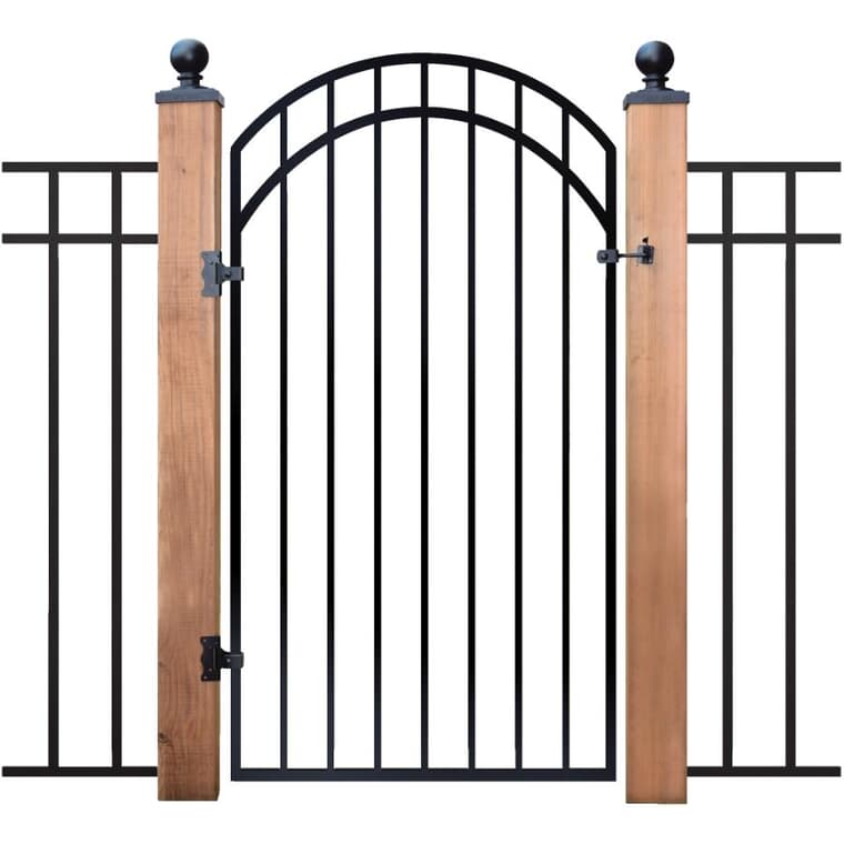 68" x 3' Ornamental Iron Fence Gate