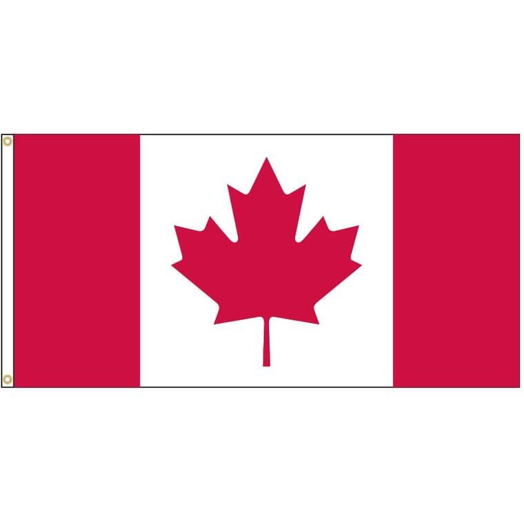 Canadian Flag - Polyester, 9" x 18"