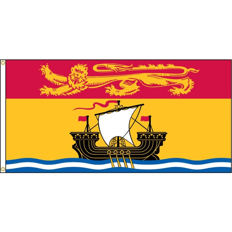 27" x 54" Duraknit New Brunswick Provincial Flag