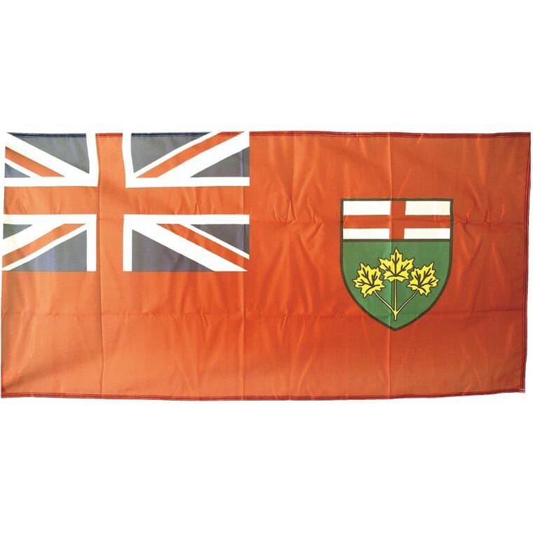 27" x 54" Duraknit Ontario Provincial Flag