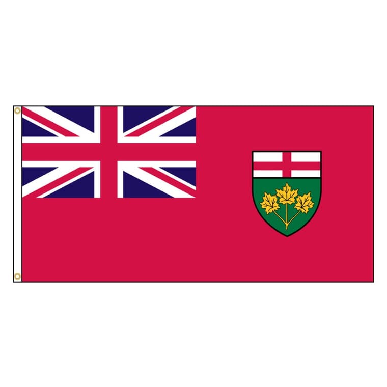 36" x 72" Duraknit Ontario Provincial Flag