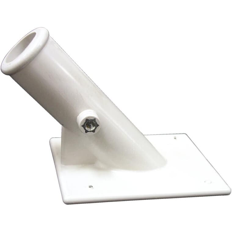 Plastic Flagpole Mount, with Screws and Anchors