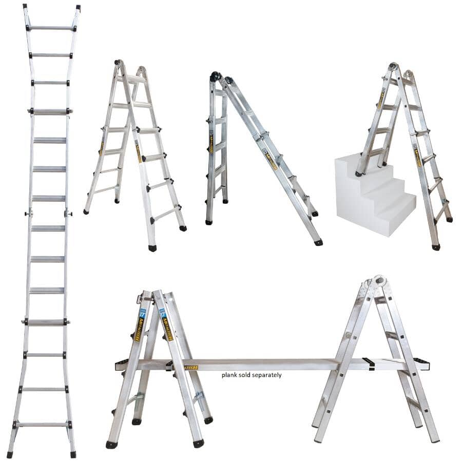 Metech Ladder METALTECH 17' 5-in-1 Aluminum Multi-Position Ladder | Home Hardware