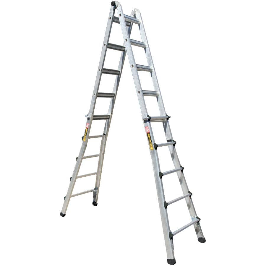 Metech Ladder METALTECH 21' 5-in-1 Aluminum Multi-Position Ladder | Home Hardware