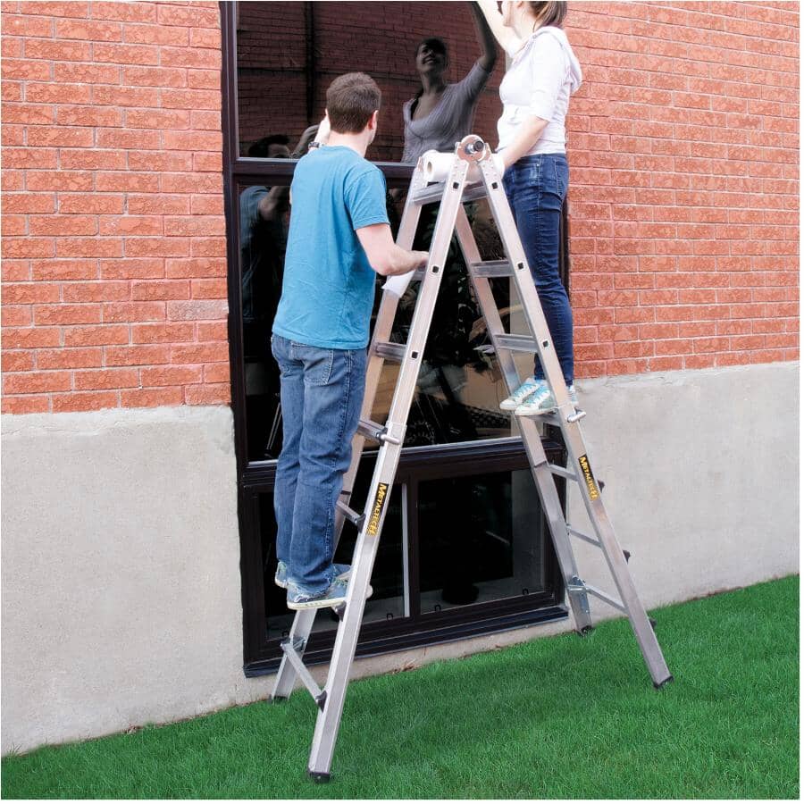Metech Ladder METALTECH 21' 5-in-1 Aluminum Multi-Position Ladder | Home Hardware