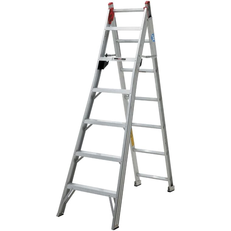 7' #2 Aluminum 3-Way Ladder