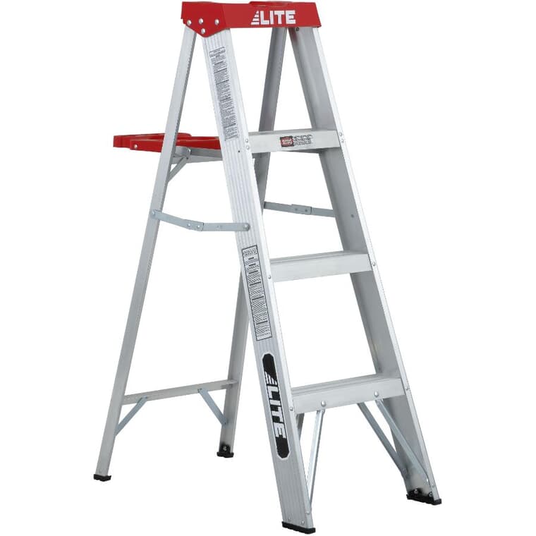4' Grade 3 Aluminum Step Ladder, with Paint Tray