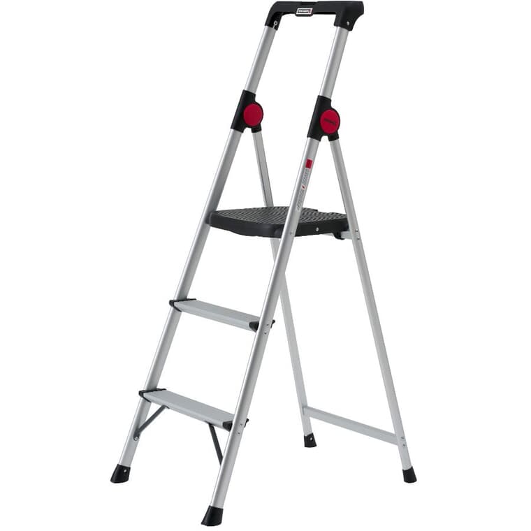 3 Step Aluminum Step Ladder, with High Handrail