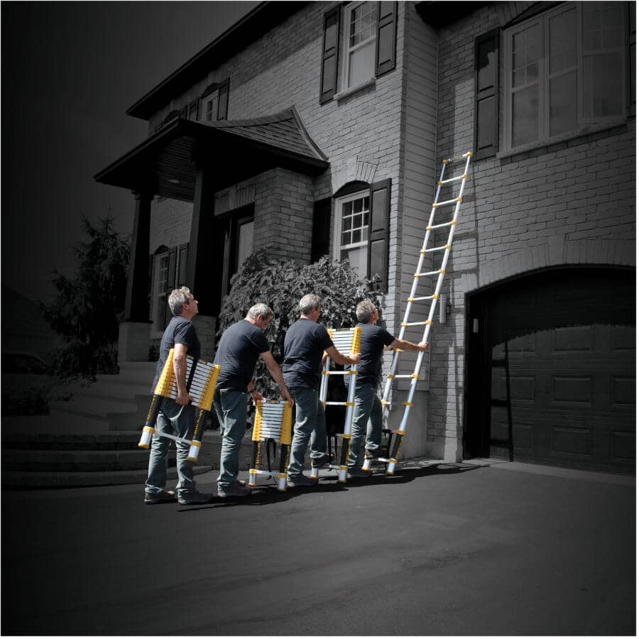 Metech Ladder METALTECH 12-1/2' Aluminum Telescopic Ladder | Home Hardware