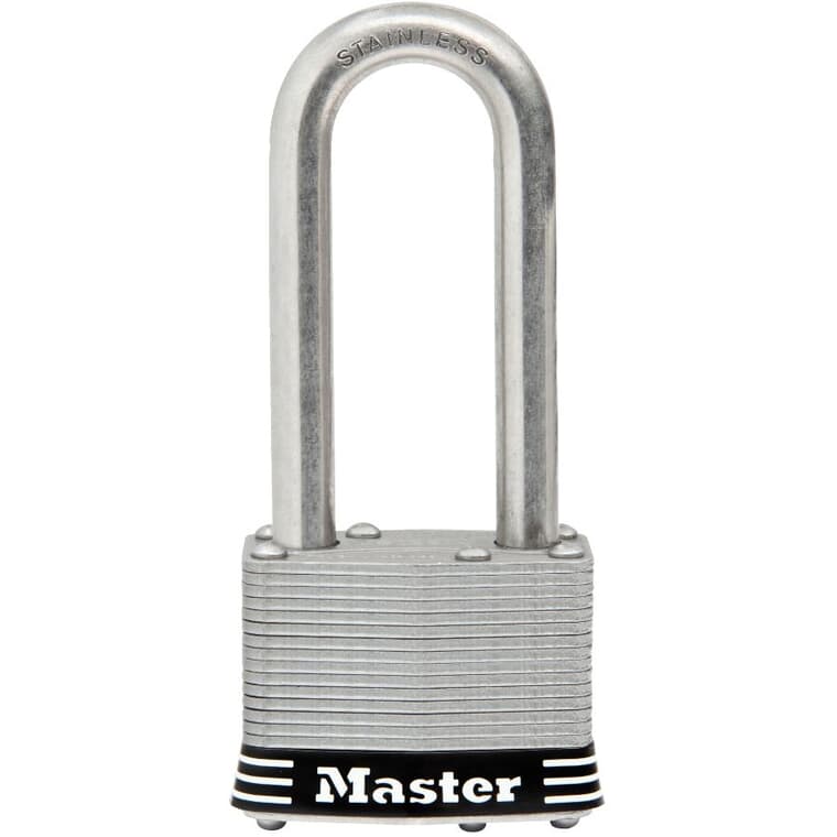 2" Laminated Stainless Steel Padlock, with 2-1/2" Shackle