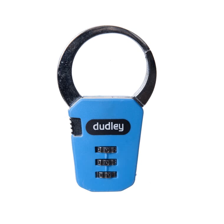 Combination Claw Backpack Padlock, Assorted Colours