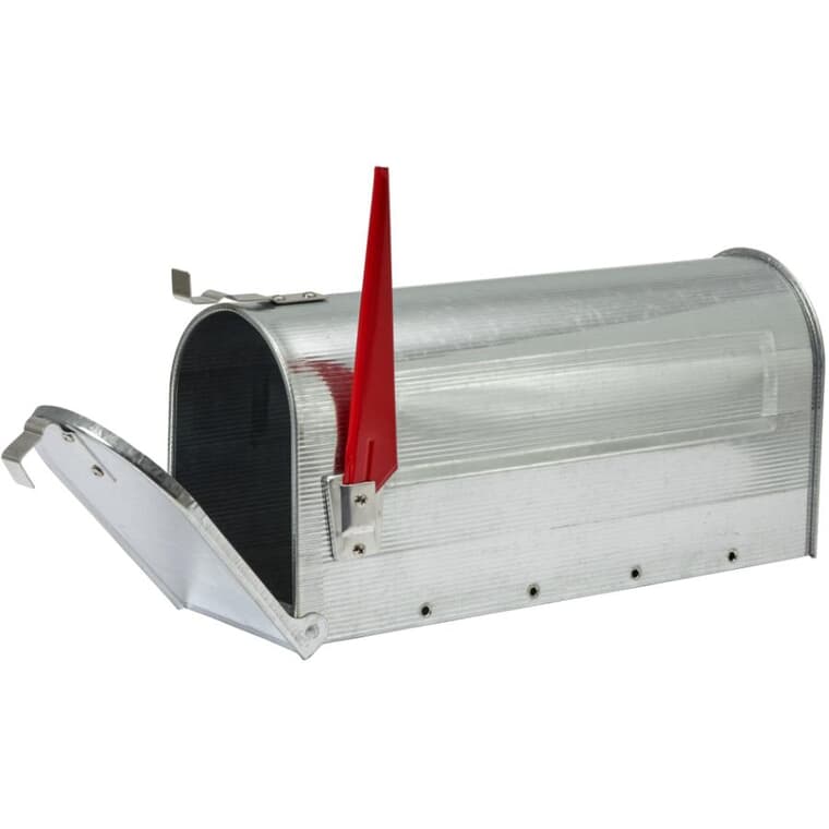 Silver Galvanized Rural Mailbox