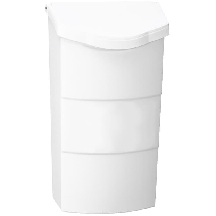 White Plastic Vertical Wall Mount Mailbox