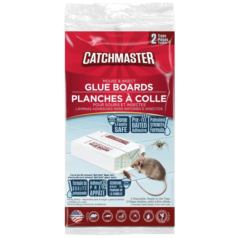 Mouse & Insect Glue Boards - 2 Pack