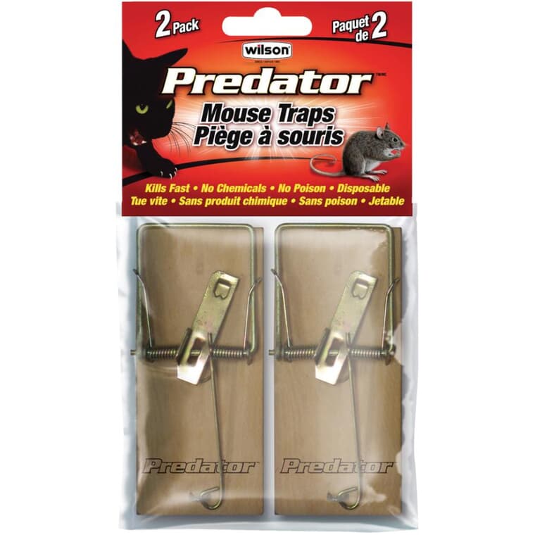 Predator Wood Mouse Traps - 2 Pack