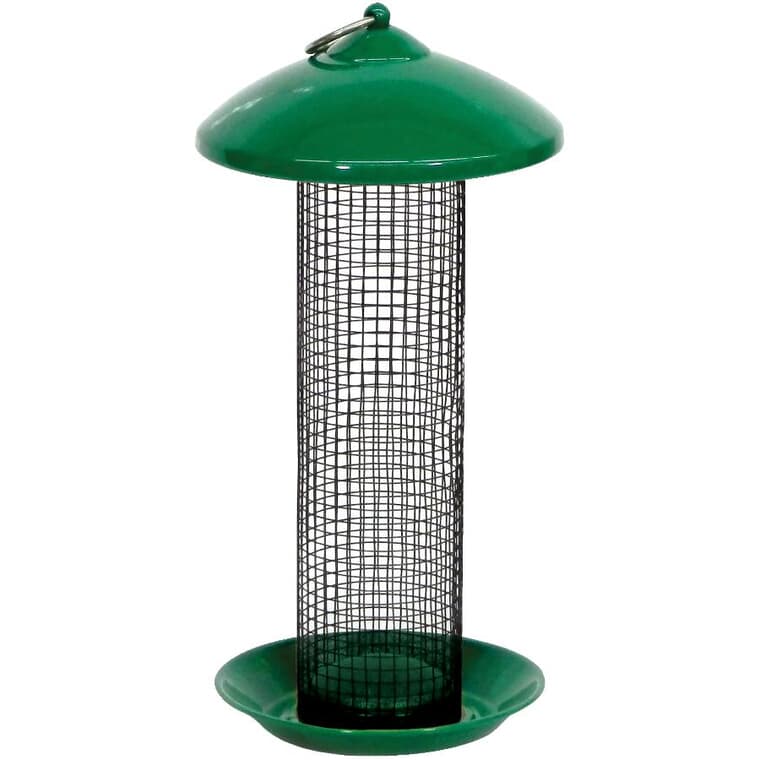 Mini Seed Screen Bird Feeder - Green, 1.8 lb Capacity