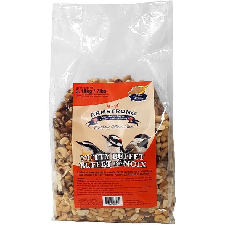 Graines Buffet de noix pour oiseaux, 3,18 kg