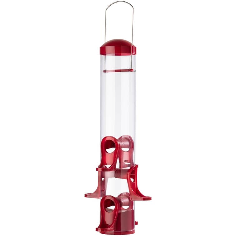 15" Songbird Feeder - Red, 1.7 lb Capacity