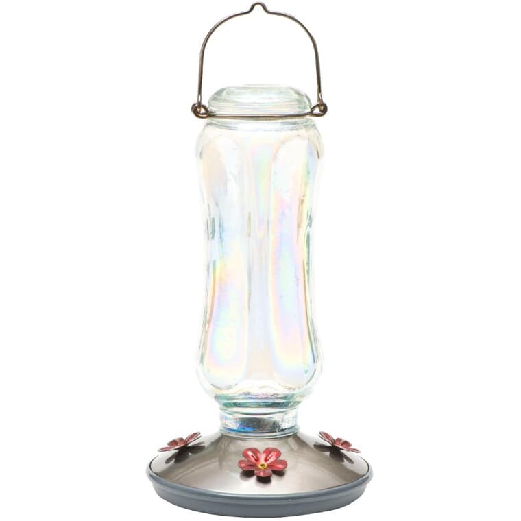 Starglow Vintage Glass Hummingbird Feeder - Clear, 16 oz
