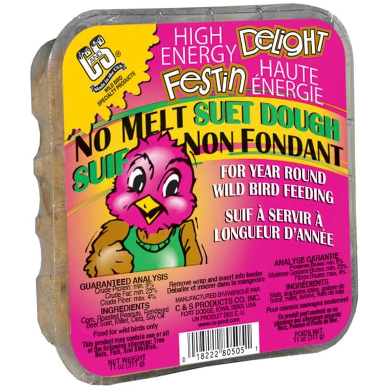No Melt Bird Suet Dough - High Energy, 311 g
