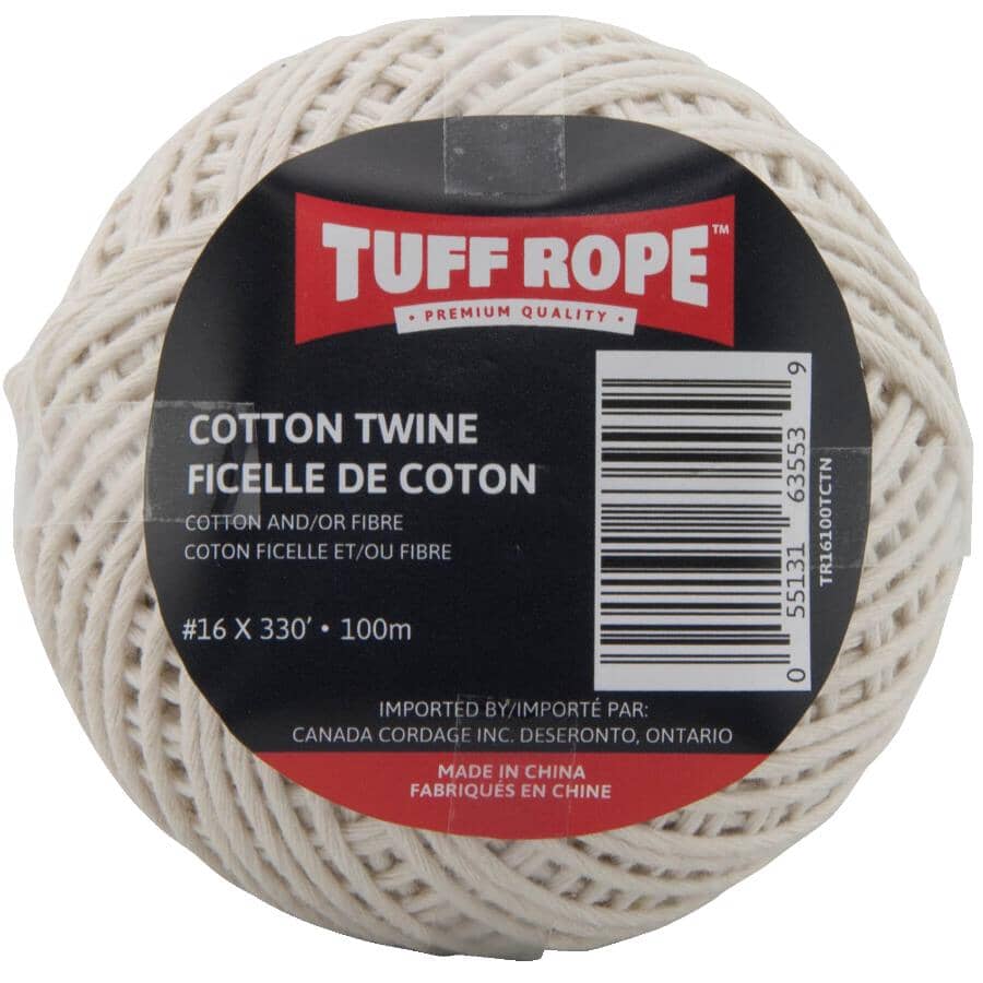 TUFF ROPE 330' Natural Cotton Twine | Home Hardware