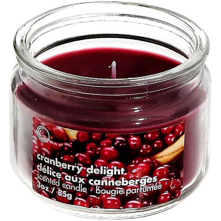 Cranberry Delight Jar Candle - 3 oz