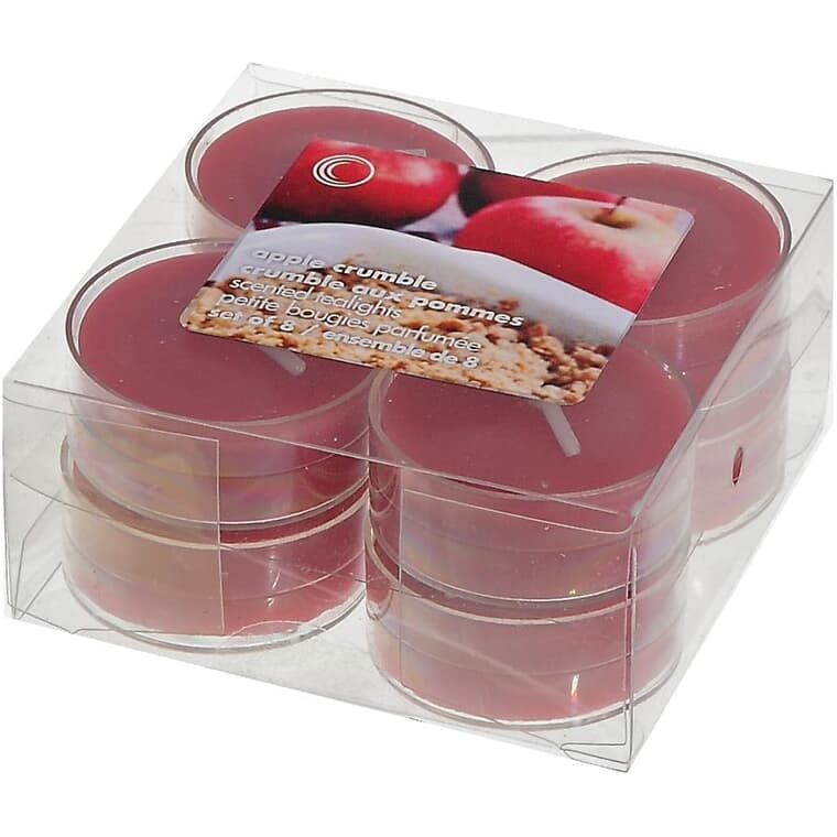 Apple Crumble Tealight Candles - 8 Pack