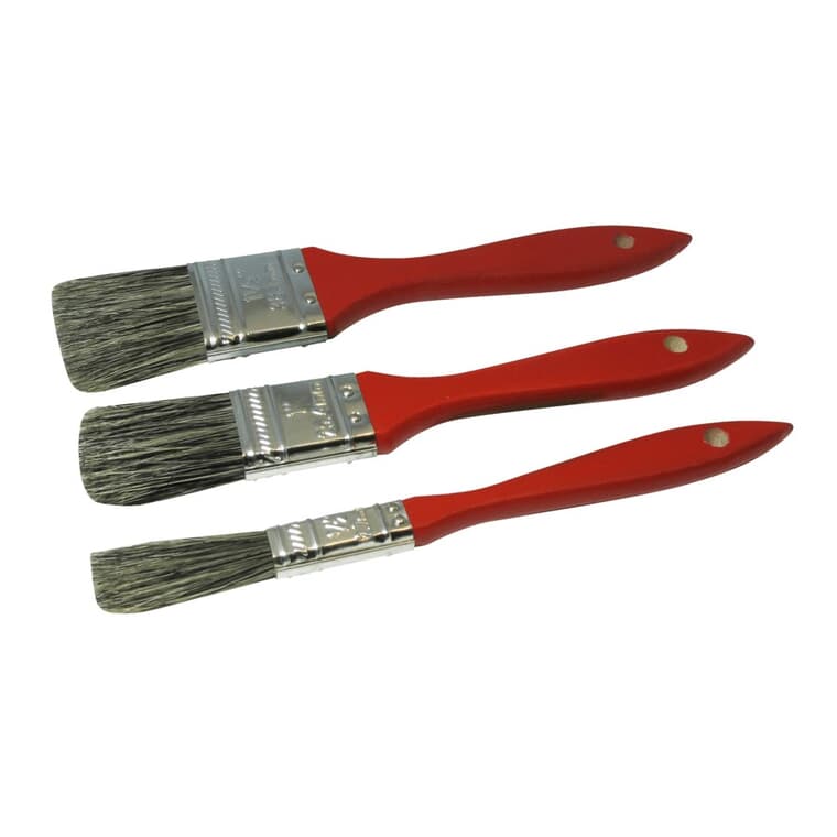 Bristle Paint Brush Set - 3 Pieces