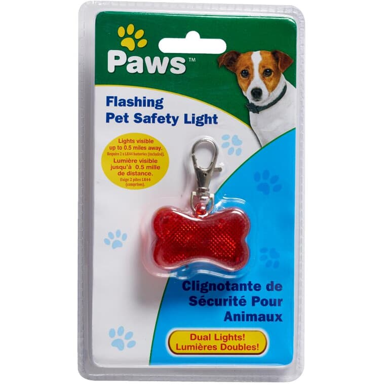 Lumière clignotante de sécurité à pince pour animaux