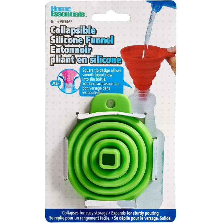 Collapsible Silicone Funnel - Assorted Colours