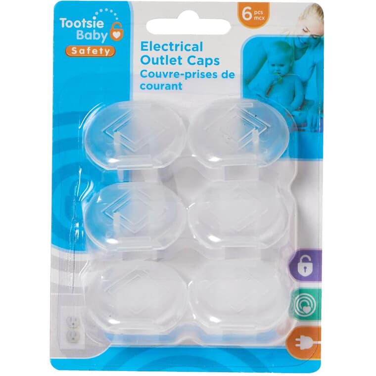 Child Safety Outlet Caps - 6 Pack